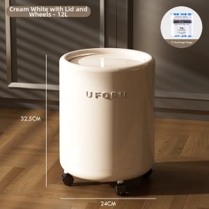 MEIZHUFU | High-end Large Capacity Mobile Trash Can