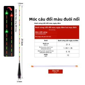 1 Đèn LED Cảm Biến Trọng Lực Phao Câu Cá Với Đổi Màu Đèn Ống Cho Sông Đại Dương Điện Nước Ngọt Giải Quyết Phụ Kiện