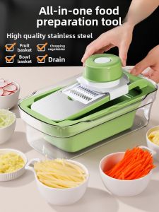 DEMING | Multi-functional Vegetable Slicer with Drain Basket
