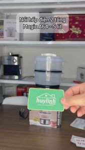 Nồi hấp điện 2 tầng Magic Korea A64 - 5 lít - Máy hấp thực phẩm