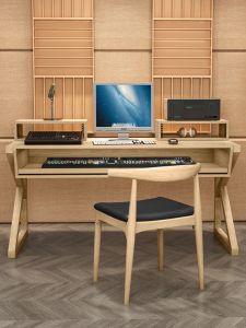 Solid Wood Piano Desk Recording Studio Workbench Music Composition Table Grand Piano Table Nordic Style Artistic Design