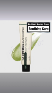 Barber 501 Shaving Booster Cream Green 66ml Centella No Bleed Soothing Cream Sensitive Skin