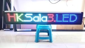 Running Text Dua Sisi 20x140cm RGB Full Colour Wifi Outdoor