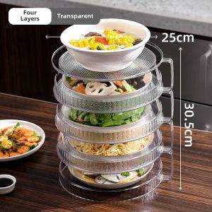 Kitchen Table Cover Food Preservation Dustproof Bugproof Leftovers Warming Dish Cover Home Dining Table Cloth Storage Rack