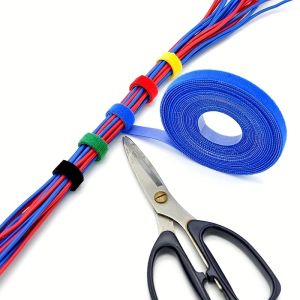 Self Adhesive Plant NYLON CABLE Tie สีเขียวปรับพืช HOOK LOOP สนับสนุน Garden Twine BANDAGE Reusable Fastener เทปแถบ