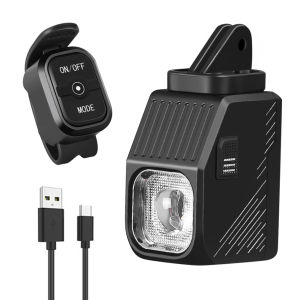 LED Bicycle Front Light with Remote Control 1000 Lumens Rechargeable Waterproof for Night Cycling