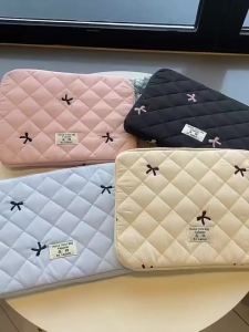 Cute Bow Graphic Laptop Bag Tablet Sleeve Case 11 13.3 14 15.6 Inch For Macbook Air 13 Pro Xiaomi Lenovo Dell Notebook Soft Case