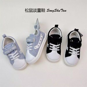 Childrens Casual Canvas Shoes Soft Bottom Anti-slip Magic Tape Nursery Boys Shoes Comfortable Low Cut Rubber Sole