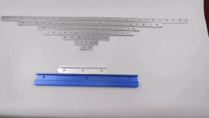 Thanh Trượt Hợp Kim Nhôm 450MM Thanh Định Vị Máy Cưa Bàn T-Slot Thanh Đo Jig Bộ Phận Cố Định Vít T Dùng Cho Máy Định Hình Gỗ