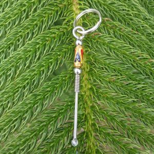 Unique Mini Spoon Spiral Keychain Stainless Steel Handcrafted EDC Portable Minimalist Compact