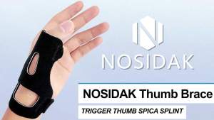 Thumb Brace Trigger Thumb Spica Splint Wrist Support De Quervains Tenosynovitis Brace Semi-rigid Thumb Splint for CMC Arthritis Tendonitis Carpal Tunnel Sprain Osteoarthritis - Right