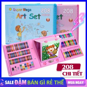 Bộ Màu Vẽ Đa Năng 208 Chi Tiết Kèm Bảng Vẽ Giúp Bé Học Vẽ Hiệu Quả  Bút Màu Sáp  Hộp Màu Nước 208 Món Chất Màu Tốt Thiết Kế Gọn Gàng Thông Minh Tiện Lợi