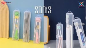 Oxihom Tempat Sendok Plastik Kotak Pensil Tempat Accesories Transparan Kotak Penyimpanan