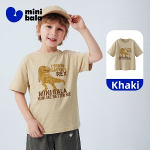 MINI BALA | Cotton Breathable Dinosaur Textured Cotton T-Shirt