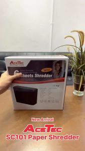 [New Model] ACETEC SC101 ShredExpert Series Paper Shredder with Strip Cut Type 8L Bin & 220mm Entry Width