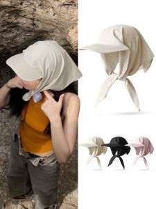 Niche Designer South Korea Jennie Same Quick-Drying Headscarf Lace-up Peaked Cap Female Summer Sunshade Sun Protection Hat