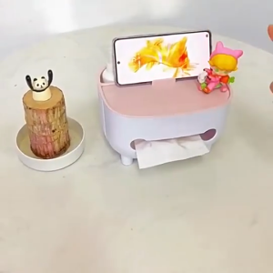 Kotak Tempat tissue meja office desk organizer antislip Rak Penyimpanan multifungsi Storage Box Serbaguna