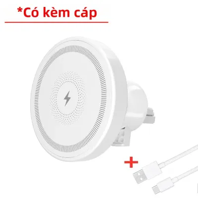 Đế Sạc Không Dây Magsafe 30W Trên Ô Tô Giá Đỡ Điện Thoại Cho iPhone 17/13/12 Samsung Xiaomi - Giá Đỡ Điện Thoại Sạc Nhanh