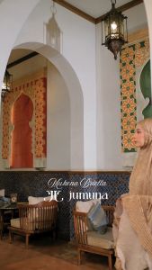 Jumuna - Mukena Dewasa Premium Silk Santorini Pleat Swarovski Motif Briella