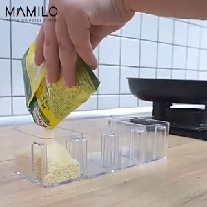 Tempat Rak Bumbu 3 Susun / Rak 5 Susun Tempel Dinding Bisa Putar Mamilo