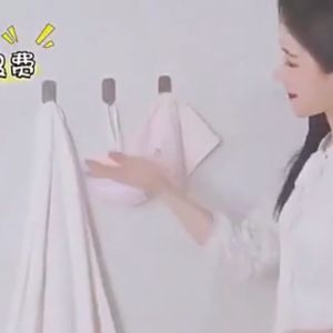 Gantungan Tempel Dinding Tanpa Bor Tembok Kuat Serbaguna Stainless Adhesive Isi 6 PCS