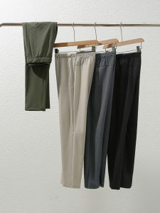 High-End Italian Style Quick-Dry Laser-Pierced 3D Tailored Outdoor Sports Mens Casual Pants Fashionable Spring Summer Long Trousers