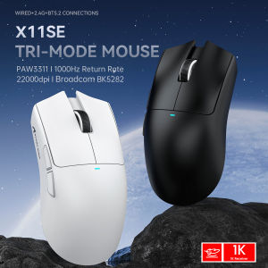ATTACK SHARK | ATTACK SHARK X11se Ultra Lightweight Gaming Mouse 63g 2.4G Bluetooth Wireless Have PAW3311 22000DPI Magnetic Charging Laptop PC