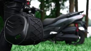Waterproof Motorcycle Rear Seat Bag Travel Luggage Bag 30L Motorcycle Hard Shell Tail Bag Motor Riding Helmet Bag
