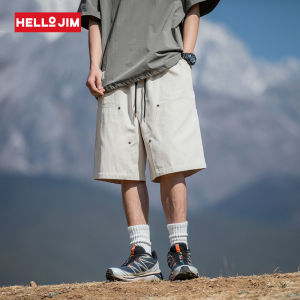HELLO JIM 100% Cotton shorts for Men 2023 new style loose vintage short pants Men cargo shorts K2200