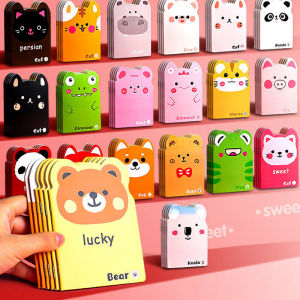 10/20/40Pcs A7 120X85mm Cartoon Cute Mini Pocket Notebook Portable Diary Note Book Childrens Small Prize Booklet 40Pagess/1Pcs