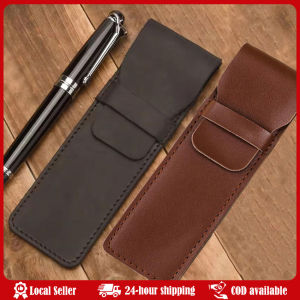 Leather Pen Holder Brown Fountain Pen Pouch Pencil Holder Handmade Ballpoint Pen Protective Sleeve Cover For Office College Leather Pen Holder Brown Fountain Pen Pouch Pencil Holder Handmade Ballpoint Pen Protective Sleeve Cover For Office College