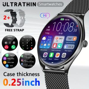 1.43" AMOLED 466*466 HD Pixel Display Always Show Time Ultra Thin Ladies SmartWatch Call Reminder men Smartwatch For Android IOS
