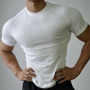 Muscle Enhancing Quick Dry Tshirt Tight Fit Breathable Summer Workout