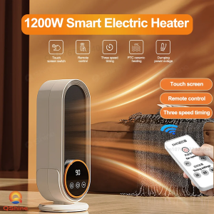 New 1200W high-power touchscreen desktop heater home intelligent electric heater indoor electric heater with remote control.