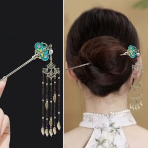 New Chinese Style Super Long Tassel Hairpin Hair Clip Womens Ancient Fashioned Hair Accessories Hair Ornament for Traditional Costume