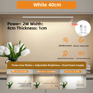 Ultra-Thin Wireless LED Induction Light Strip Remote Control Closet Wine Cabinet Automatic Sensor No-Plug-In Required Lighting