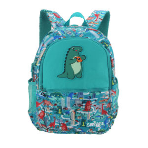 Australian smiggle school bag boys childrens backpack Urban Dinosaurs cartoon 8-12 years old 16 inch