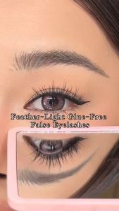 Focallure Feather Light Glue Free False Eyelashes No Glue Needed Remover-Free Waterproof Beginner Friendly