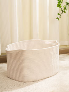 Large Size Woven Storage Basket Multi-Functional Car Storage Box Bedroom Clothes Baby Toys Storage Basket Home Organization Bin