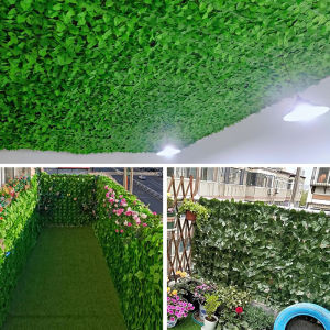 10 years without fading Artificial Leaf Screening Roll UV Fade Protected Privacy Hedging Wall Landscaping Garden Fence Balcony Screen for Outdoor Garden Fence leaves Backyard Home Decor Greenery Walls Artificial Plants Plastic artificial grass mat