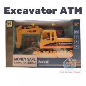 Mainan ATM Anak Laki-Laki Menabung Excavator Saving Bank