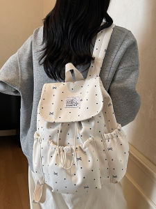 SALUTATION | Dots and Bow Small Backpack for Leisure Commuting Travel