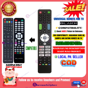 BLAKK SMART TV Remote Ready to use Universal [**Mag Basa B4 Umorder**] BLAKK LED TV REMOTE BLAKK Android TV Remote