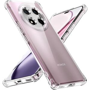 Ốp Điện Thoại Silicon Chống Sốc Dày Cho Honor 90 200 Smart 400 Lite Magic 5 6 7 Pro Clear Cover Bảo Vệ Chống Trầy Xước Với 4 Bảo Vệ Góc