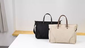 Beauty Bag กระเป๋าใส่ LAPTOP มีบุบกันกระแทก ผ้าอ๊อกซ์ฟอร์ดกันน้ำ น้ำหนักเบา ใส่เอกสารA4 พร้อมสายสะพายยาว สินค้ามีสต๊อกใน กทม พร้อมส่งค่ะ