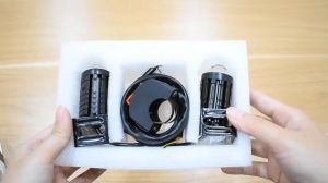 (Warranty)LAIMA 2PCS Motorcycle Mini Driving Light Headlight Waterproof Universal Dual Color ATV Scooter Auxiliary Spotlight Lamp