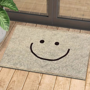 VIKAMA Cartoon Smile Rug Funny Doormat Welcome Mat Bathroom Mat Rug For Bedroom Carpet Home Decoration