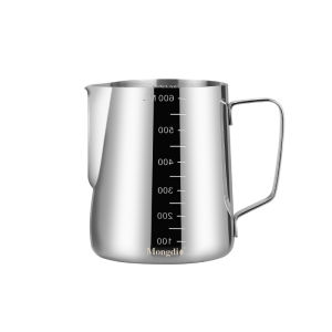 MONGDIO | Professional Stainless Steel Espresso Latte Art Cup with Pointed Spout