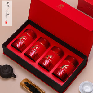 Hộp Đựng Trà Đỏ Rỗng Hộp Quà Tặng Trà Hoa Cương Golden Snail Hộp Đựng Trà Trung Tính Cho Các Thương Hiệu Trà Hoa Cương Và Red Robe
