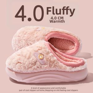 BUYANGSI | Warm Slip-Resistant Fluffy Cotton Slippers